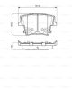 BOSCH Bremsbelagsatz, Scheibenbremse 0 986 494 678