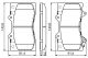 BOSCH Bremsbelagsatz, Scheibenbremse 0 986 494 693