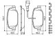 BOSCH Bremsbelagsatz, Scheibenbremse 0 986 494 717