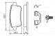 BOSCH Bremsbelagsatz, Scheibenbremse 0 986 494 735