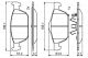 BOSCH Bremsbelagsatz, Scheibenbremse 0 986 494 785