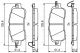 BOSCH Bremsbelagsatz, Scheibenbremse 0 986 494 832