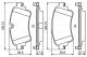 BOSCH Bremsbelagsatz, Scheibenbremse 0 986 494 833