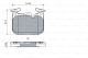 BOSCH Bremsbelagsatz, Scheibenbremse 0 986 494 947