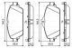 BOSCH Bremsbelagsatz, Scheibenbremse 0 986 494 951