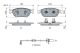 BOSCH Bremsbelagsatz, Scheibenbremse 0 986 494 986