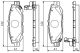 BOSCH Bremsbelagsatz, Scheibenbremse 0 986 495 122