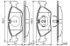 BOSCH Bremsbelagsatz, Scheibenbremse 0 986 495 162