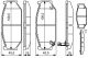 BOSCH Bremsbelagsatz, Scheibenbremse 0 986 495 308