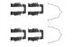 BOSCH Zubehörsatz, Scheibenbremsbelag 1 987 474 048