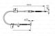 BOSCH Seilzug, Feststellbremse 1 987 482 050