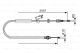 BOSCH Seilzug, Feststellbremse 1 987 482 134