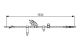 BOSCH Seilzug, Feststellbremse 1 987 482 222