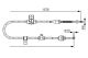 BOSCH Seilzug, Feststellbremse 1 987 482 270