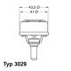 BorgWarner (Wahler) Thermostat, Kühlmittel 3029.89