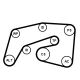 CONTINENTAL CTAM Wasserpumpe + Keilrippenriemensatz 7PK2035WP1