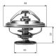 GATES Thermostat, Kühlmittel TH06582G1