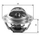 GATES Thermostat, Kühlmittel TH13783G1