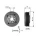 GATES Riemenscheibe, Kurbelwelle TVD1014A