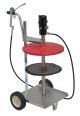 Druckluftschmiergerät pneuMATO 55, fahrbar für 25 kg Fetteimer, Innen-Ø 300-335 mm