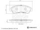 BLUE PRINT Bremsbelagsatz, Scheibenbremse ADBP420074