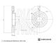 BLUE PRINT Bremsscheibe ADBP430039