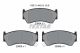 TEXTAR Bremsbelagsatz, Scheibenbremse 2300401