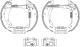 TEXTAR Bremsbackensatz 84031201