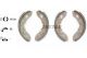TEXTAR Bremsbackensatz 91005700