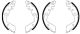 TEXTAR Bremsbackensatz 91087500