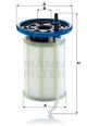 MANN-FILTER Kraftstofffilter PU 7019