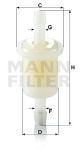 MANN-FILTER Kraftstofffilter WK 21 (10)