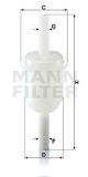 MANN-FILTER Kraftstofffilter WK 31/4 (10)