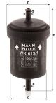 MANN-FILTER Kraftstofffilter WK 613/1