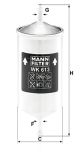MANN-FILTER Kraftstofffilter WK 613