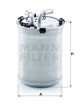 MANN-FILTER Kraftstofffilter WK 823/2