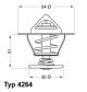 BorgWarner (Wahler) Thermostat, Kühlmittel 4264.84D