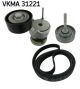 SKF Keilrippenriemensatz VKMA 31221