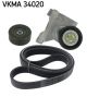 SKF Keilrippenriemensatz VKMA 34020