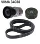 SKF Keilrippenriemensatz VKMA 34038