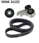 SKF Keilrippenriemensatz VKMA 34102