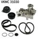 SKF Wasserpumpe + Keilrippenriemensatz VKMC 31030