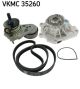 SKF Wasserpumpe + Keilrippenriemensatz VKMC 35260