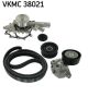 SKF Wasserpumpe + Keilrippenriemensatz VKMC 38021