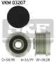 SKF Generatorfreilauf VKM 03207