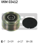 SKF Generatorfreilauf VKM 03412