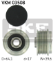 SKF Generatorfreilauf VKM 03508