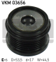 SKF Generatorfreilauf VKM 03656