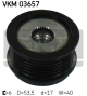 SKF Generatorfreilauf VKM 03657