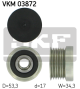 SKF Generatorfreilauf VKM 03872